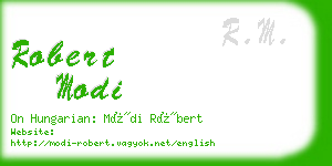 robert modi business card